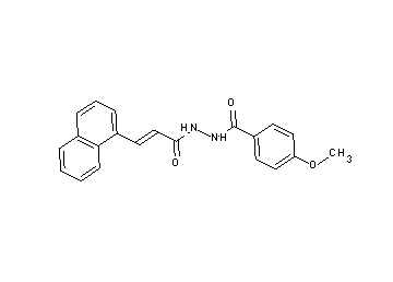 4-methoxy-N'-[3-(1-naphthyl)acryloyl]benzohydrazide - Click Image to Close