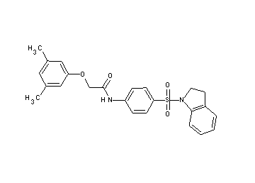 N-[4-(2,3-dihydro-1H-indol-1-ylsulfonyl)phenyl]-2-(3,5-dimethylphenoxy)acetamide - Click Image to Close