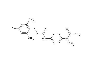 N-{4-[acetyl(methyl)amino]phenyl}-2-(4-bromo-2,6-dimethylphenoxy)acetamide