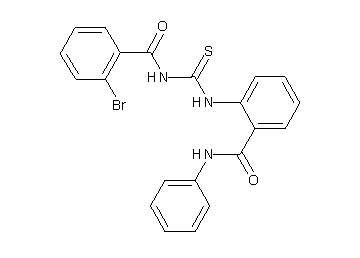 N-({[2-(anilinocarbonyl)phenyl]amino}carbonothioyl)-2-bromobenzamide - Click Image to Close