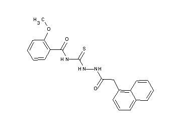 2-methoxy-N-{[2-(1-naphthylacetyl)hydrazino]carbonothioyl}benzamide - Click Image to Close