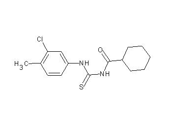 N-{[(3-chloro-4-methylphenyl)amino]carbonothioyl}cyclohexanecarboxamide - Click Image to Close