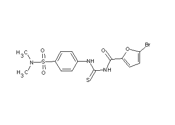 5-bromo-N-[({4-[(dimethylamino)sulfonyl]phenyl}amino)carbonothioyl]-2-furamide - Click Image to Close