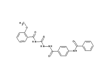 N-({2-[4-(benzoylamino)benzoyl]hydrazino}carbonothioyl)-2-methoxybenzamide - Click Image to Close
