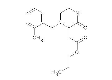 propyl [1-(2-methylbenzyl)-3-oxo-2-piperazinyl]acetate - Click Image to Close