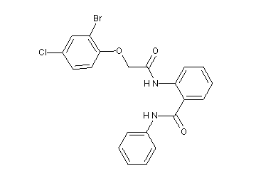 2-{[(2-bromo-4-chlorophenoxy)acetyl]amino}-N-phenylbenzamide