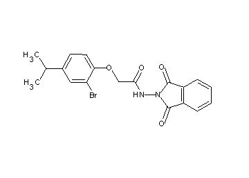 2-(2-bromo-4-isopropylphenoxy)-N-(1,3-dioxo-1,3-dihydro-2H-isoindol-2-yl)acetamide
