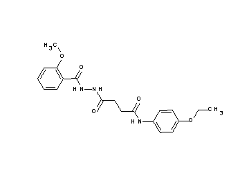 N-(4-ethoxyphenyl)-4-[2-(2-methoxybenzoyl)hydrazino]-4-oxobutanamide - Click Image to Close
