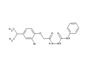 2-[(2-bromo-4-isopropylphenoxy)acetyl]-N-phenylhydrazinecarbothioamide - Click Image to Close