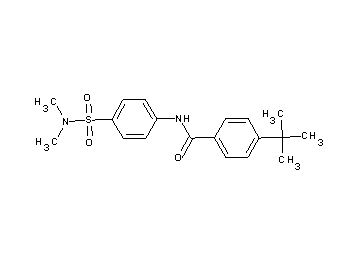 4-tert-butyl-N-{4-[(dimethylamino)sulfonyl]phenyl}benzamide - Click Image to Close