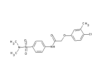 2-(4-chloro-3-methylphenoxy)-N-{4-[(dimethylamino)sulfonyl]phenyl}acetamide - Click Image to Close