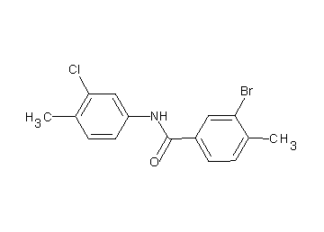 3-bromo-N-(3-chloro-4-methylphenyl)-4-methylbenzamide - Click Image to Close