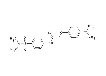 N-{4-[(dimethylamino)sulfonyl]phenyl}-2-(4-isopropylphenoxy)acetamide - Click Image to Close