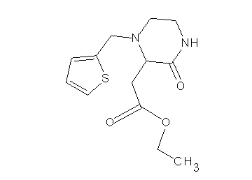 ethyl [3-oxo-1-(2-thienylmethyl)-2-piperazinyl]acetate