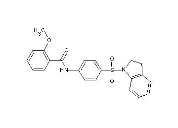 N-[4-(2,3-dihydro-1H-indol-1-ylsulfonyl)phenyl]-2-methoxybenzamide - Click Image to Close