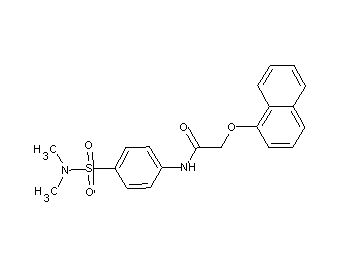 N-{4-[(dimethylamino)sulfonyl]phenyl}-2-(1-naphthyloxy)acetamide - Click Image to Close