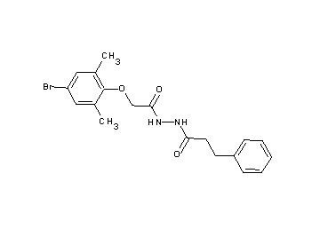 N'-[(4-bromo-2,6-dimethylphenoxy)acetyl]-3-phenylpropanohydrazide - Click Image to Close