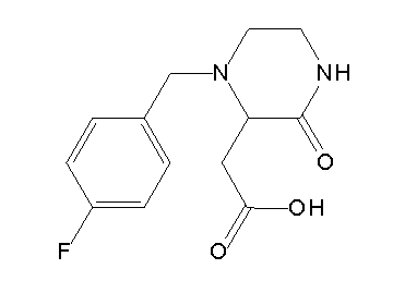 [1-(4-fluorobenzyl)-3-oxo-2-piperazinyl]acetic acid - Click Image to Close