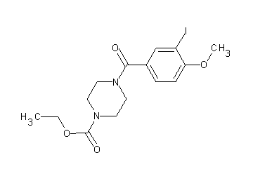 ethyl 4-(3-iodo-4-methoxybenzoyl)-1-piperazinecarboxylate - Click Image to Close