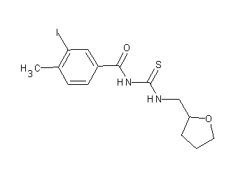 3-iodo-4-methyl-N-{[(tetrahydro-2-furanylmethyl)amino]carbonothioyl}benzamide - Click Image to Close