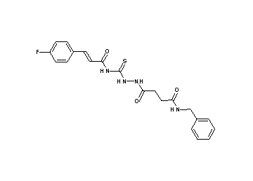 N-({2-[4-(benzylamino)-4-oxobutanoyl]hydrazino}carbonothioyl)-3-(4-fluorophenyl)acrylamide - Click Image to Close