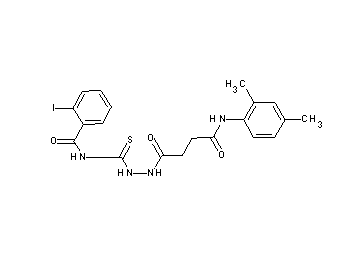 N-[(2-{4-[(2,4-dimethylphenyl)amino]-4-oxobutanoyl}hydrazino)carbonothioyl]-2-iodobenzamide - Click Image to Close