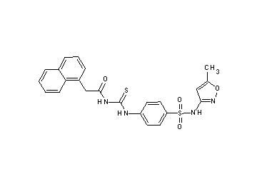 N-{[(4-{[(5-methyl-3-isoxazolyl)amino]sulfonyl}phenyl)amino]carbonothioyl}-2-(1-naphthyl)acetamide - Click Image to Close