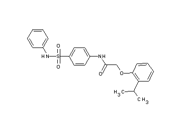 N-[4-(anilinosulfonyl)phenyl]-2-(2-isopropylphenoxy)acetamide - Click Image to Close