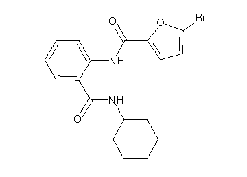 5-bromo-N-{2-[(cyclohexylamino)carbonyl]phenyl}-2-furamide - Click Image to Close