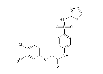 2-(4-chloro-3-methylphenoxy)-N-{4-[(1,3-thiazol-2-ylamino)sulfonyl]phenyl}acetamide