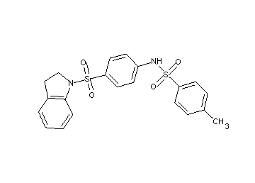 N-[4-(2,3-dihydro-1H-indol-1-ylsulfonyl)phenyl]-4-methylbenzenesulfonamide - Click Image to Close