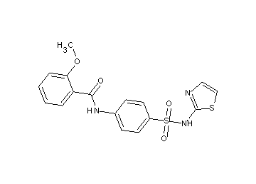 2-methoxy-N-{4-[(1,3-thiazol-2-ylamino)sulfonyl]phenyl}benzamide - Click Image to Close