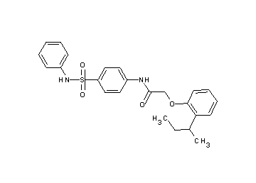 N-[4-(anilinosulfonyl)phenyl]-2-(2-sec-butylphenoxy)acetamide
