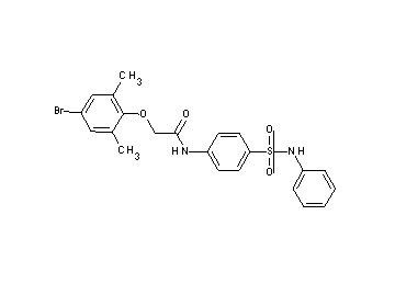 N-[4-(anilinosulfonyl)phenyl]-2-(4-bromo-2,6-dimethylphenoxy)acetamide - Click Image to Close