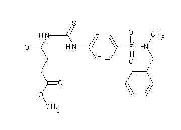methyl 4-({[(4-{[benzyl(methyl)amino]sulfonyl}phenyl)amino]carbonothioyl}amino)-4-oxobutanoate - Click Image to Close