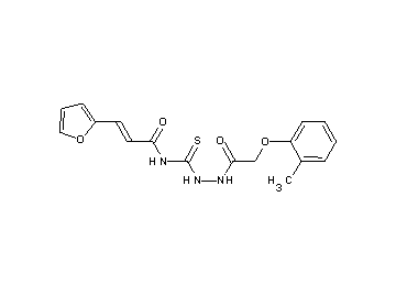 3-(2-furyl)-N-({2-[(2-methylphenoxy)acetyl]hydrazino}carbonothioyl)acrylamide - Click Image to Close
