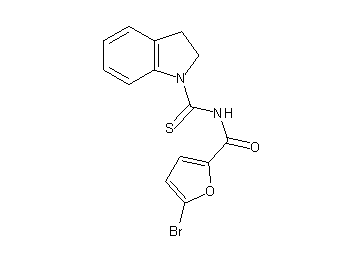 5-bromo-N-(2,3-dihydro-1H-indol-1-ylcarbonothioyl)-2-furamide - Click Image to Close