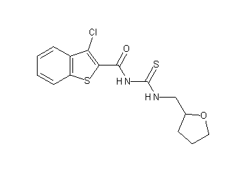 3-chloro-N-{[(tetrahydro-2-furanylmethyl)amino]carbonothioyl}-1-benzothiophene-2-carboxamide - Click Image to Close
