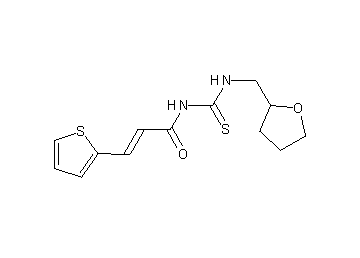 N-{[(tetrahydro-2-furanylmethyl)amino]carbonothioyl}-3-(2-thienyl)acrylamide - Click Image to Close