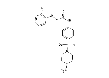2-(2-chlorophenoxy)-N-{4-[(4-methyl-1-piperazinyl)sulfonyl]phenyl}acetamide - Click Image to Close