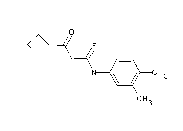 N-{[(3,4-dimethylphenyl)amino]carbonothioyl}cyclobutanecarboxamide - Click Image to Close