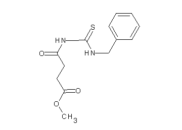 methyl 4-{[(benzylamino)carbonothioyl]amino}-4-oxobutanoate - Click Image to Close