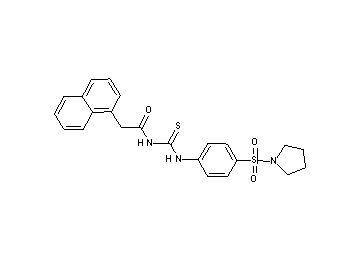 2-(1-naphthyl)-N-({[4-(1-pyrrolidinylsulfonyl)phenyl]amino}carbonothioyl)acetamide - Click Image to Close