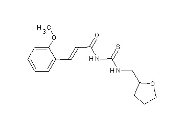 3-(2-methoxyphenyl)-N-{[(tetrahydro-2-furanylmethyl)amino]carbonothioyl}acrylamide
