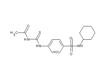 N-[({4-[(cyclohexylamino)sulfonyl]phenyl}amino)carbonothioyl]acetamide - Click Image to Close