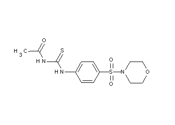 N-({[4-(4-morpholinylsulfonyl)phenyl]amino}carbonothioyl)acetamide - Click Image to Close