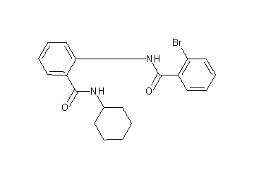 2-bromo-N-{2-[(cyclohexylamino)carbonyl]phenyl}benzamide