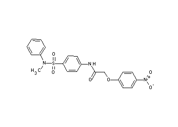 N-(4-{[methyl(phenyl)amino]sulfonyl}phenyl)-2-(4-nitrophenoxy)acetamide - Click Image to Close