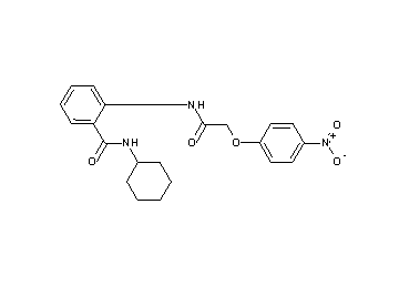 N-cyclohexyl-2-{[(4-nitrophenoxy)acetyl]amino}benzamide - Click Image to Close