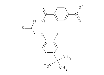 N'-[(2-bromo-4-tert-butylphenoxy)acetyl]-4-nitrobenzohydrazide - Click Image to Close